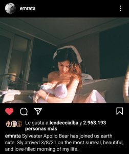 Emily Ratajkowski ha dado a luz a su primer bebé: Sylvester Apollo Bear
